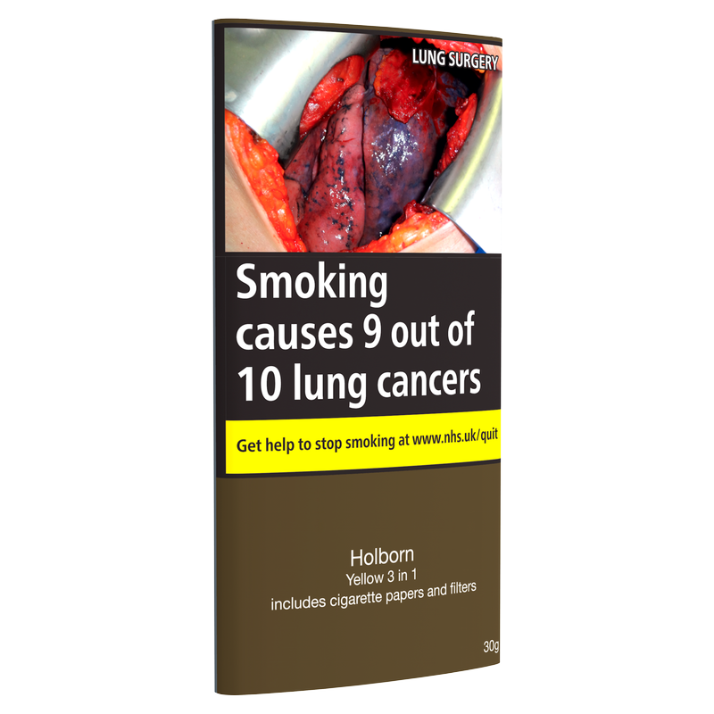 Holborn Yellow Rolling Tobacco Includes Papers & Filters, 30g