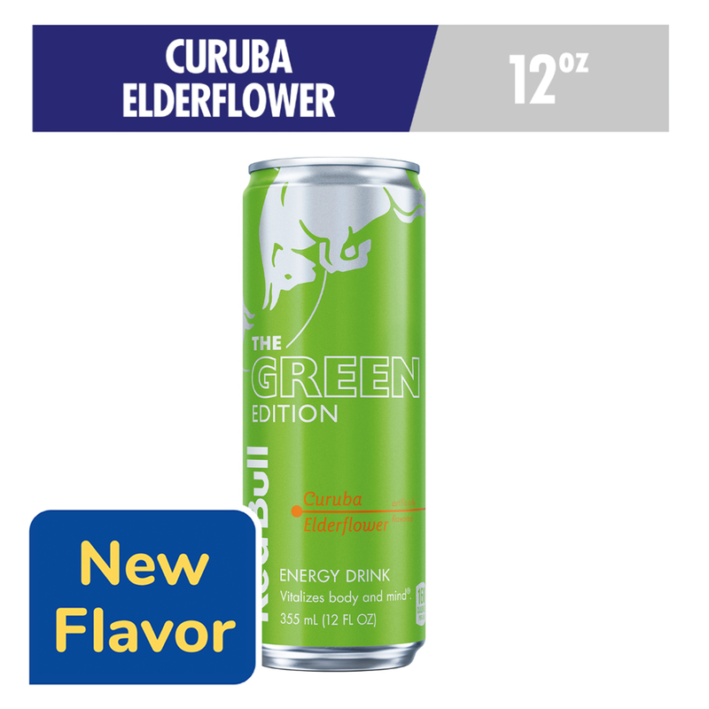 Red Bull Energy Drink The Summer Edition Curuba Elderflower 12oz Can