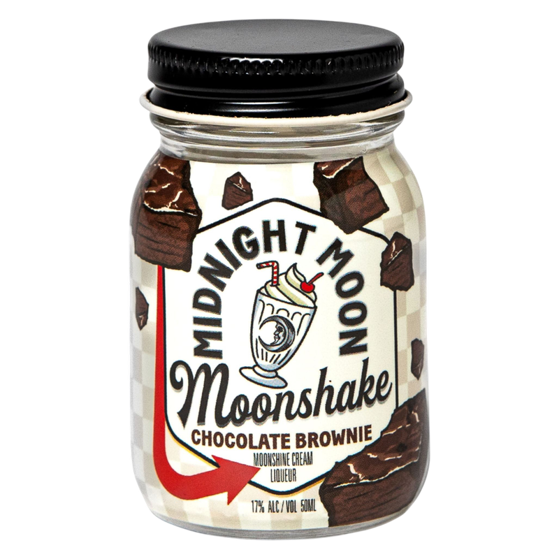 Midnight Moon Chocolate Brownie Moonshake, 50ml, 34 Proof (17% ABV)