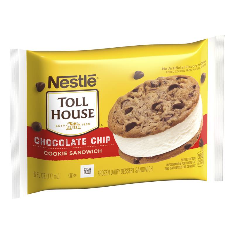 Nestle Toll House Chocolate Chip Ice Cream Sandwich 1ct