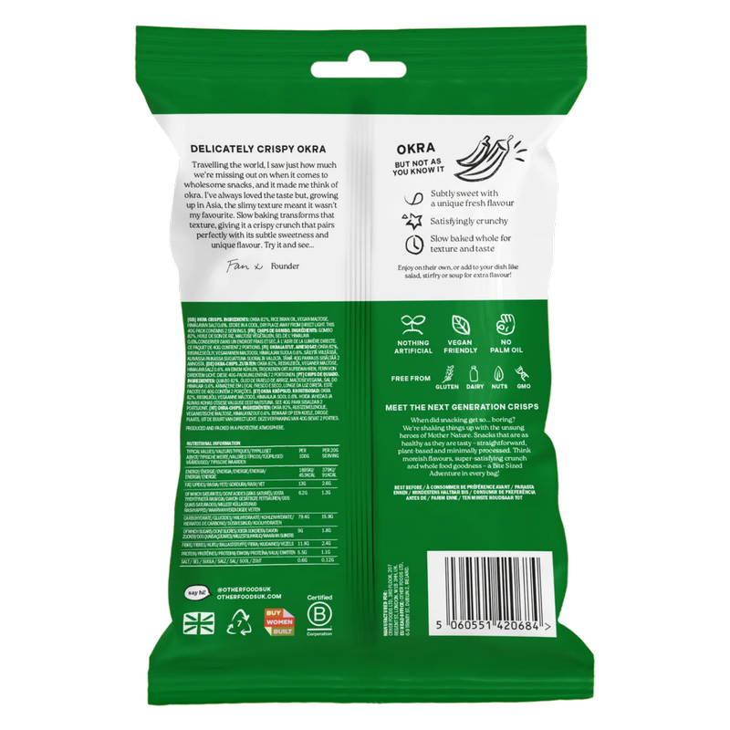 Other Foods Crunchy Lady Fingers Okra, 40g