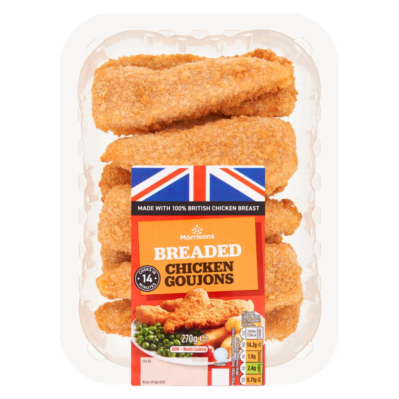 Morrisons Breaded Chicken Goujons, 270g