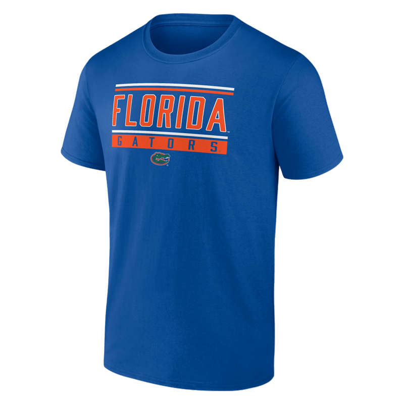 University of  Florida Fundamentals Cotton Stripe and Block Short Sleeve Tee-Size 2XL