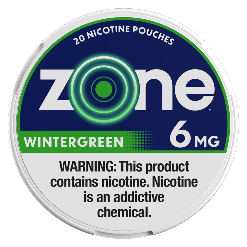 ZONE Nicotine Pouches Wintergreen 20ct 6mg
