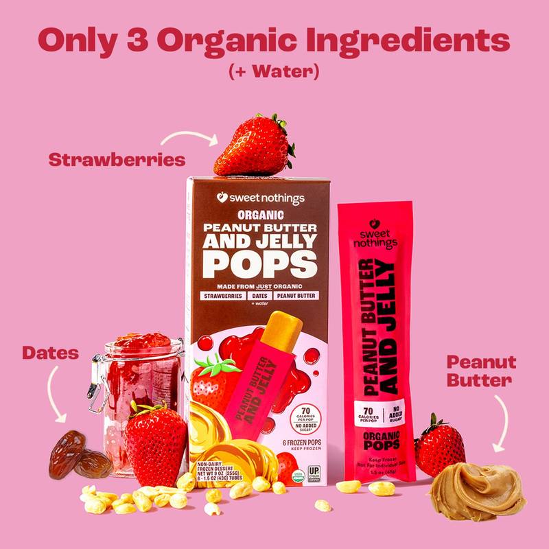 Sweet Nothings Peanut Butter & Jelly Pops, 6ct