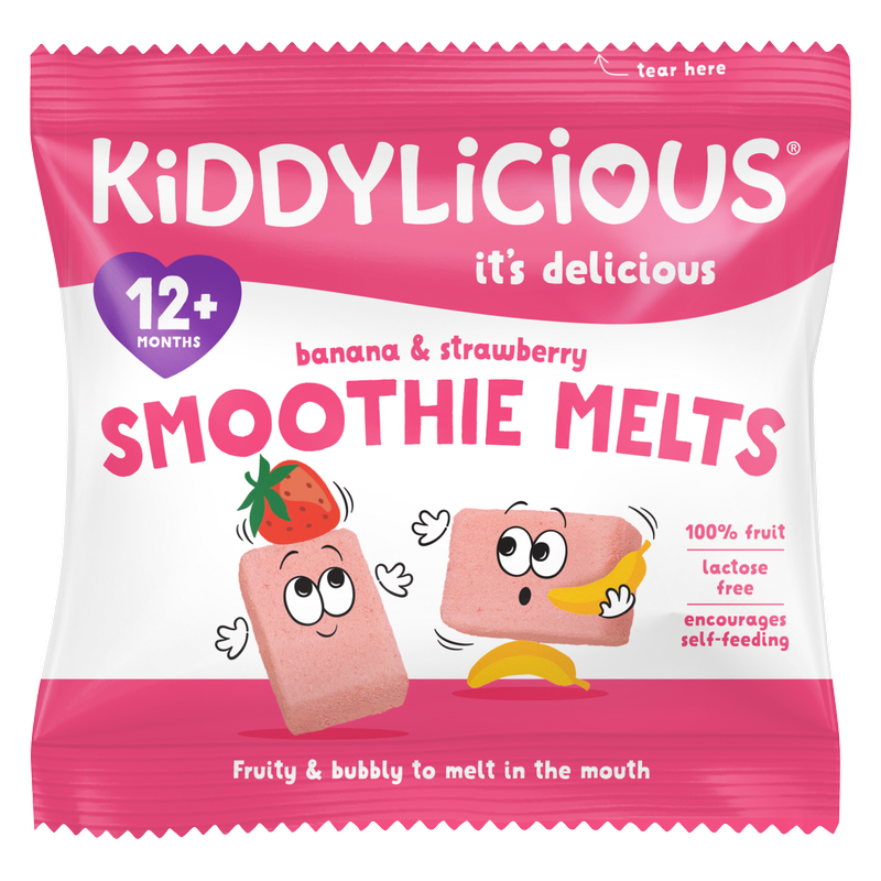 Kiddylicious Strawberry Smoothie Melts, 6g
