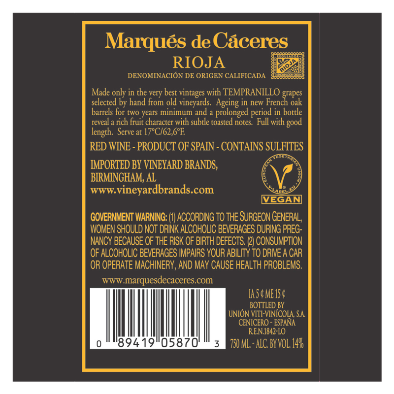 Marques De Caceres Rioja Gran Reserva 750ml