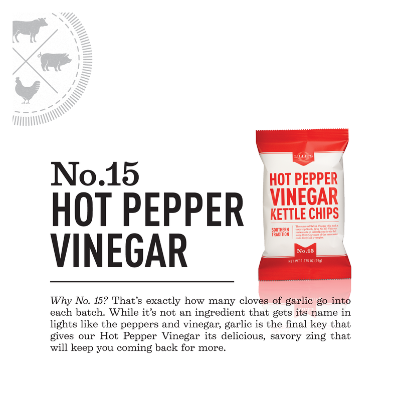 Lillie's Q Hot Pepper Vinegar Kettle Chips 5oz bag