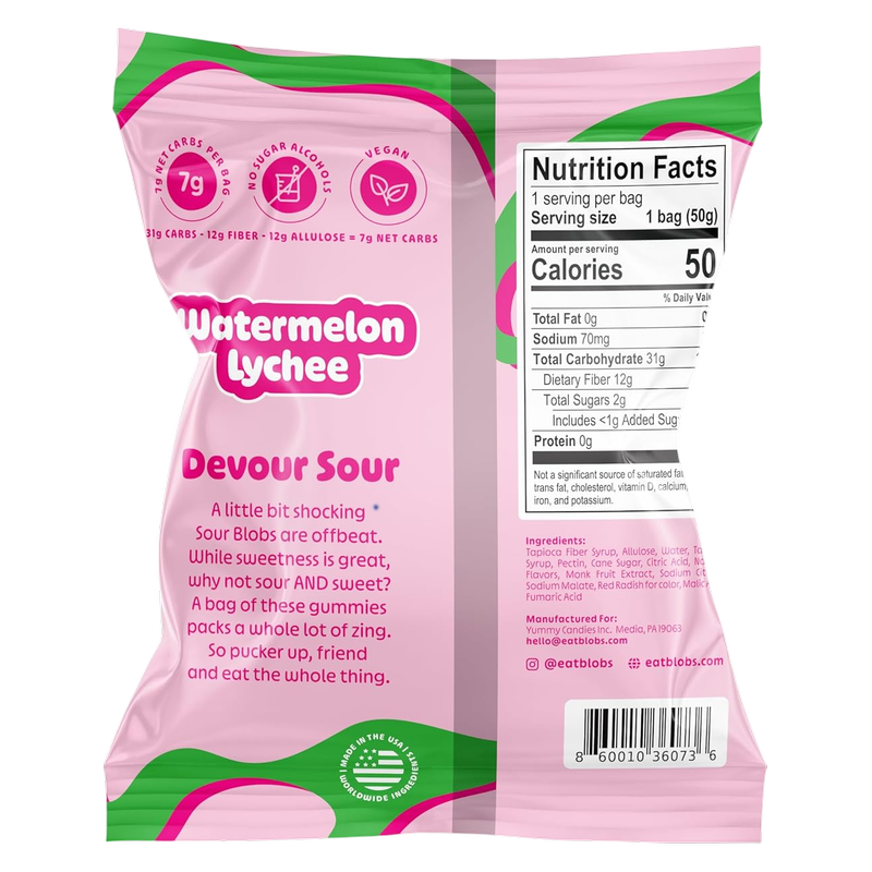 Blobs Sour Watermelon-Lychee 1.8 oz 