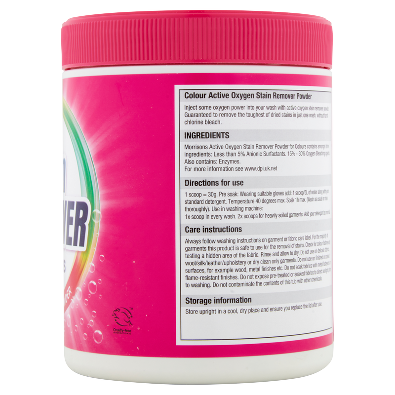 Morrisons Colours Stain Remover Oxy Action Powder, 1kg