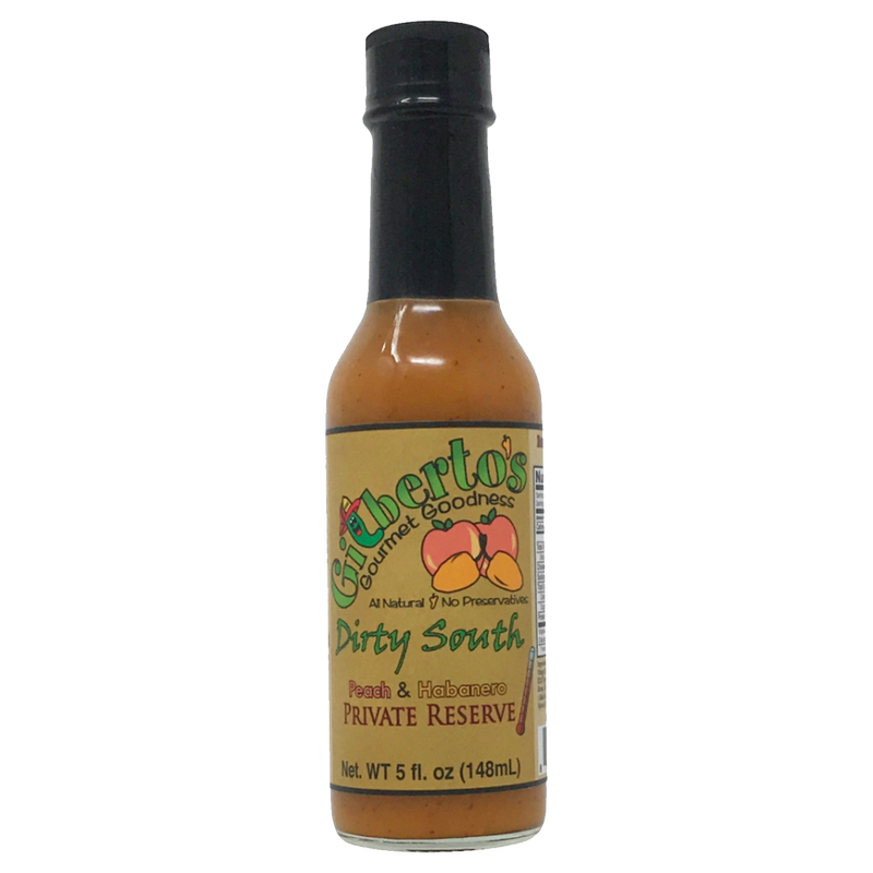 Gilberto's Dirty South Peach Habanero Hot Sauce 5oz