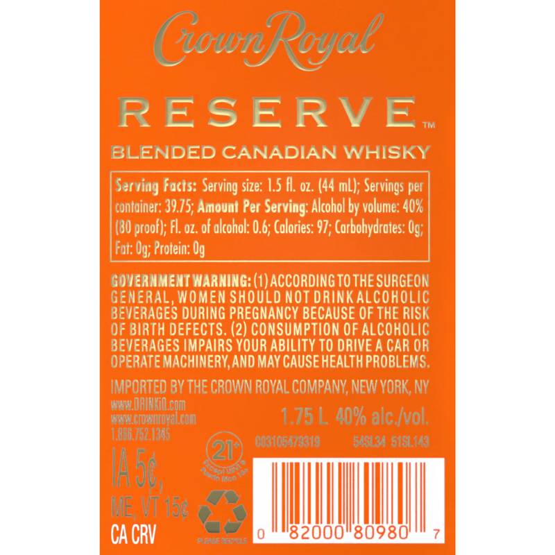 Crown Royal 12 Year Reserve 1.75L