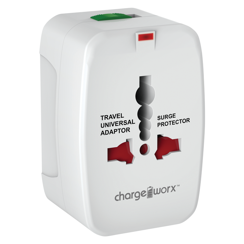 Chargeworx International 4-in-1 Worldwide Voltage Travel Adaptor