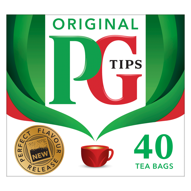 PG Tips 40 Original Tea Bags, 116g