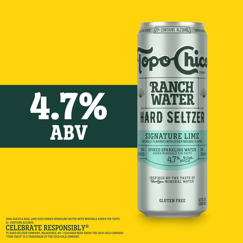Topo Chico Ranch Water Hard Seltzer 12pk 12oz Cans 4.7% ABV