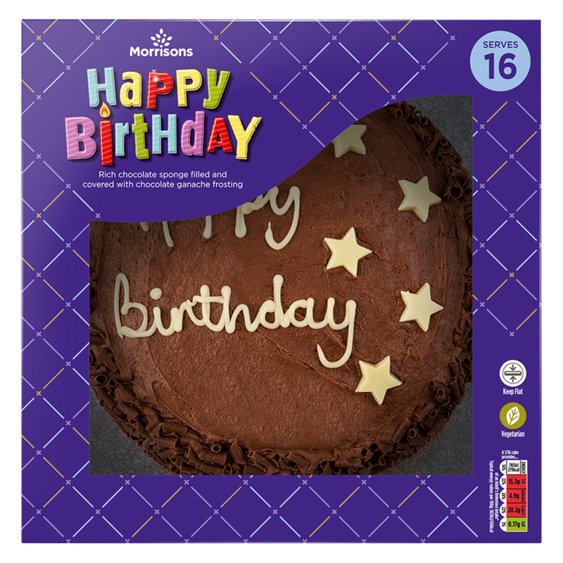 Morrisons Happy Birthday Cake, 1pcs