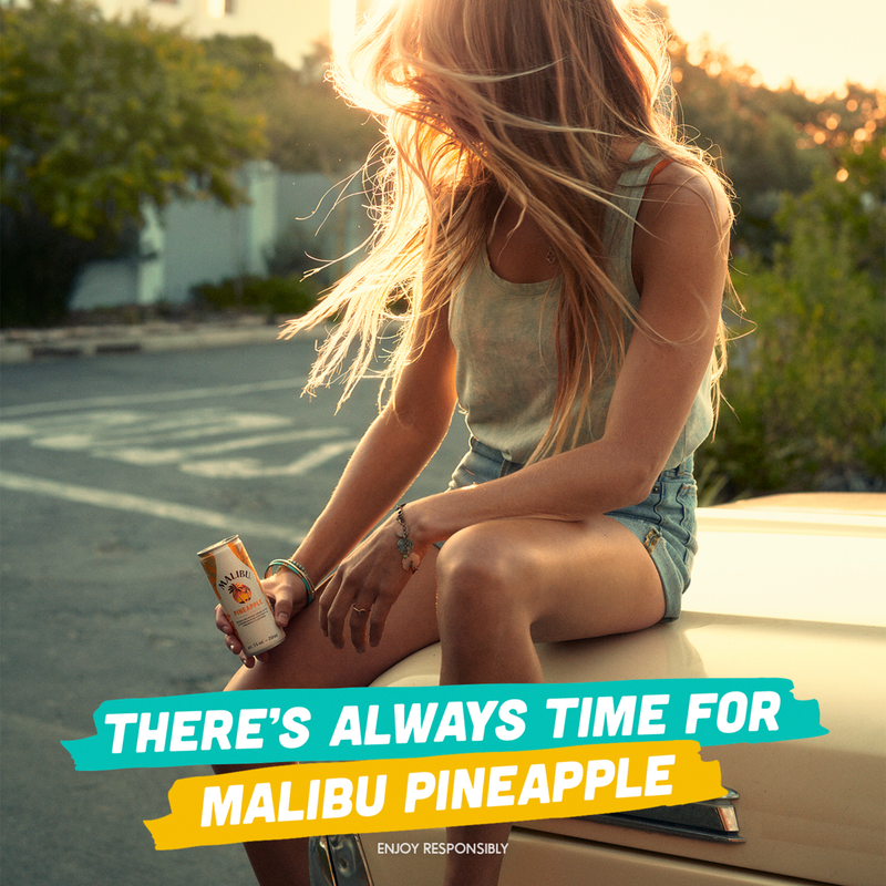 Malibu Coconut Rum & Pineapple, 250ml