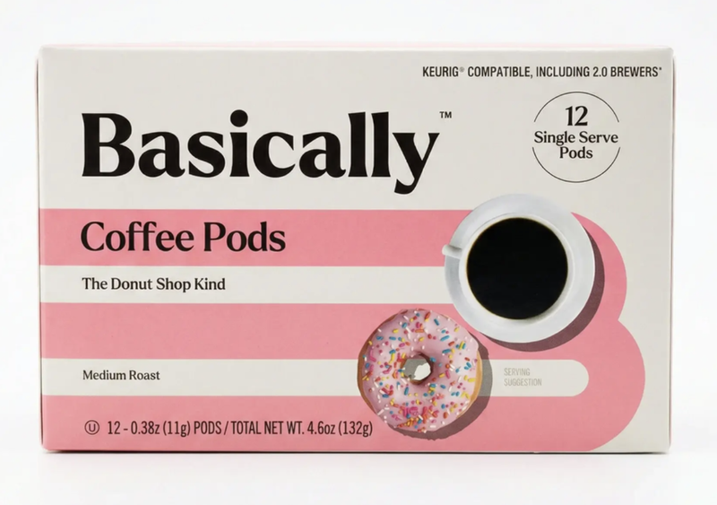 Basically Donut Shop Coffee Pods - 12 ct
