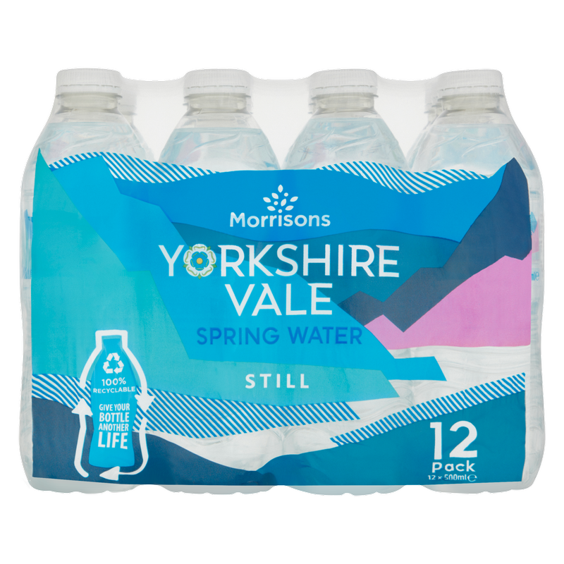Morrisons Still Yorkshire Vale Spring Water, 12 x 500ml