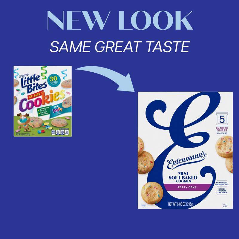 Entenmann's Little Bites Soft Baked Mini Party Cake Cookies 4ct