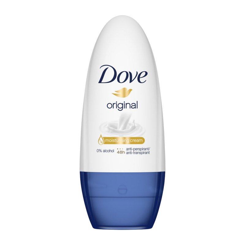 Dove Original Roll-On Deodorant, 50ml