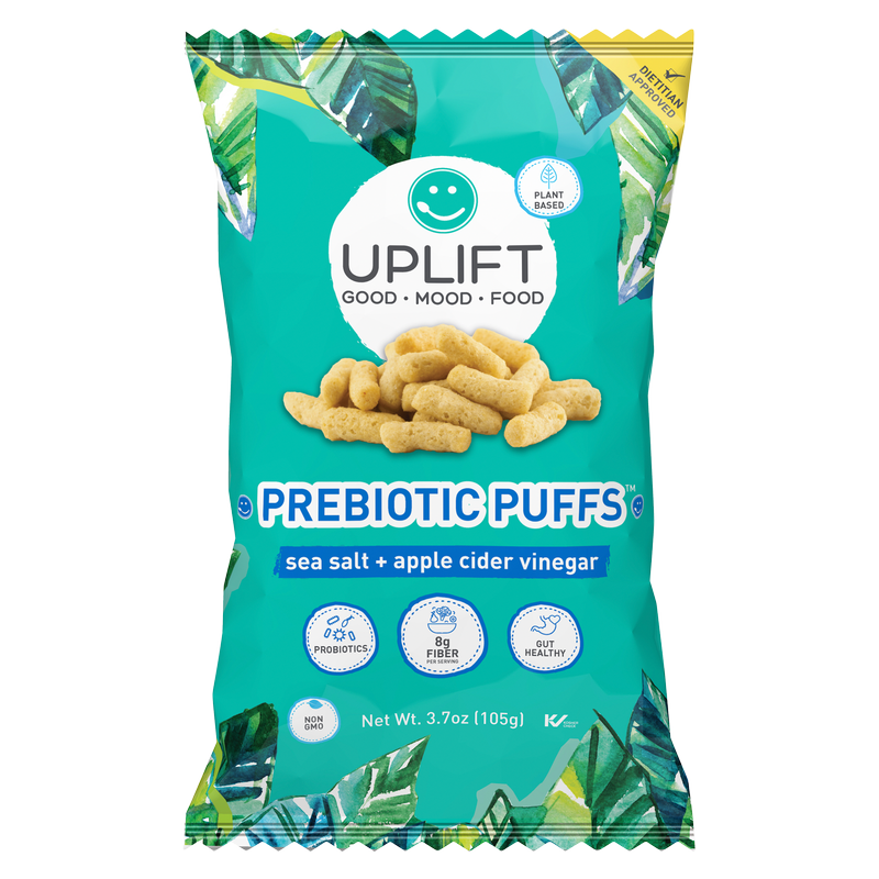 Uplift Foods Prebiotic Sea Salt and Apple Cider Vinegar Puffs 3.7oz