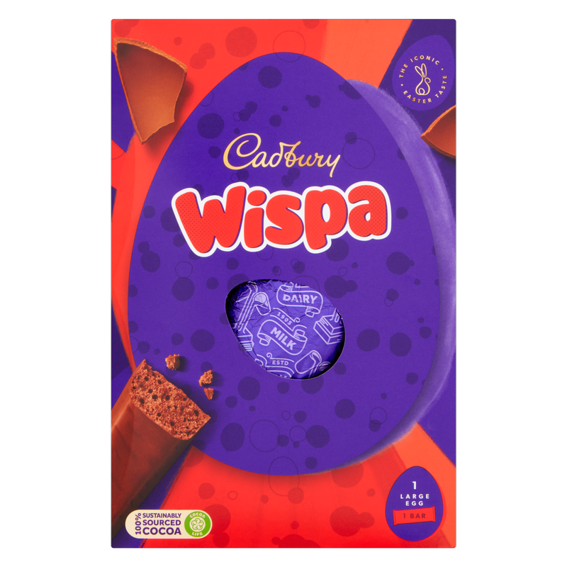 Cadbury Wispa Easter Egg, 182.5g