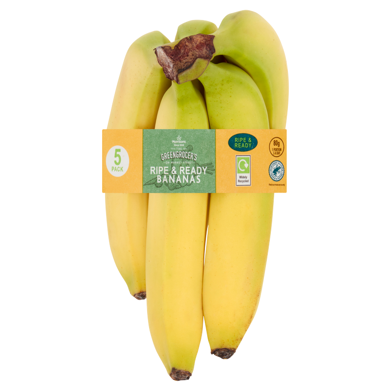 Morrisons Bananas, 5pcs