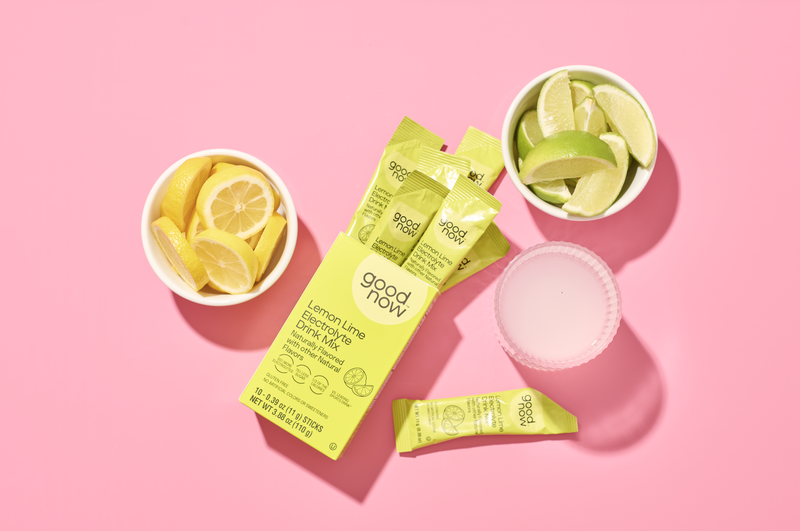 Goodnow Lemon Lime Electrolyte Drink Mix-10ct