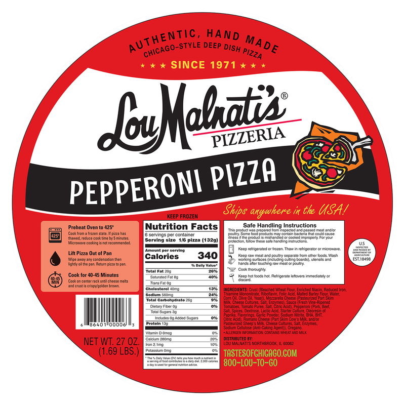 Lou Malnati's Chicago Style Pepperoni Pizza 27.8oz