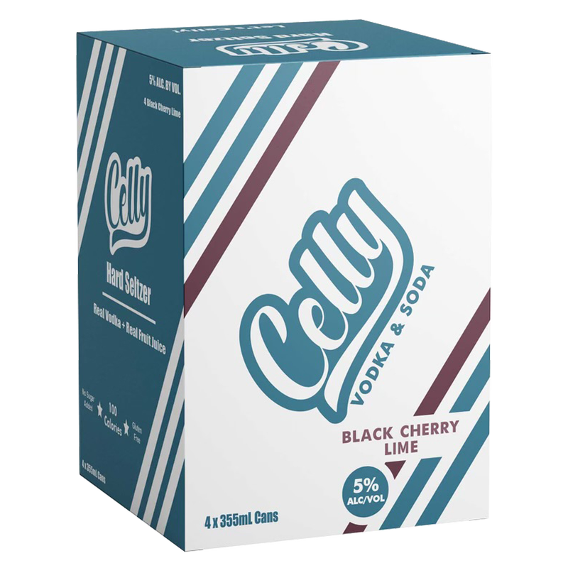 Celly Black Cherry Lime 4pk 10z (10 Proof)
