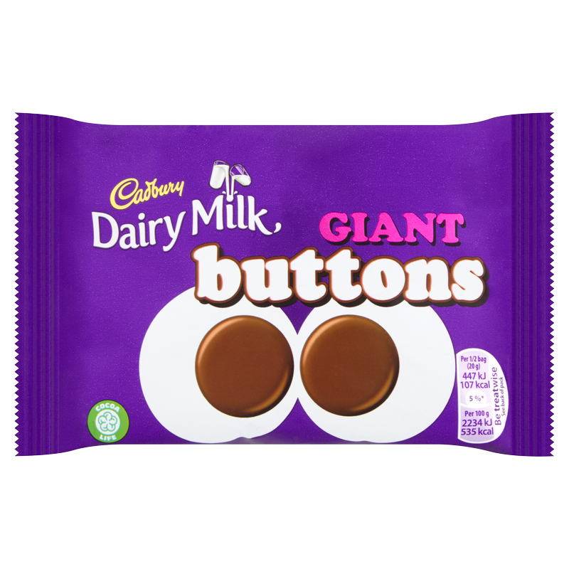 Cadbury Dairy Milk Giant Buttons, 40g