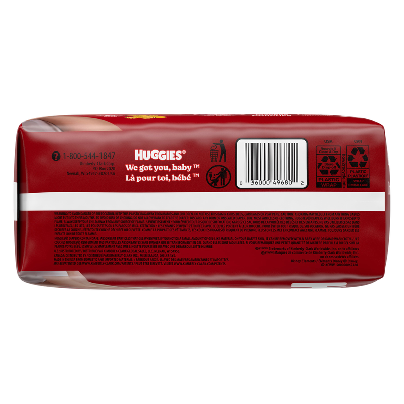 Pañales para bebé Huggies Little Movers, talla 5 (más de 12 kg), paquete de 19