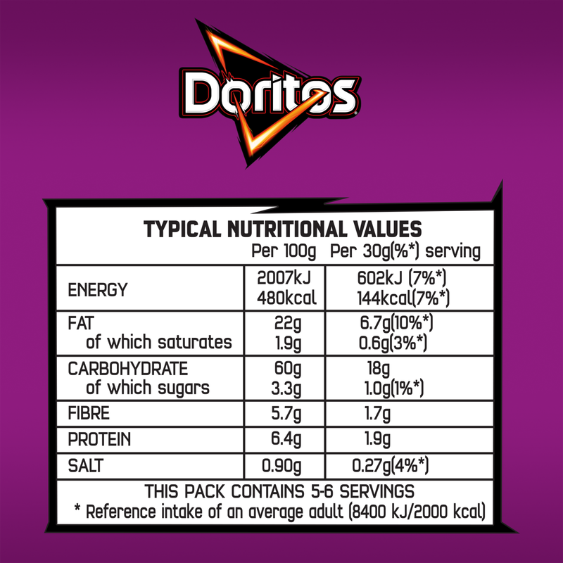 Doritos Extra Flamin' Hot, 163g