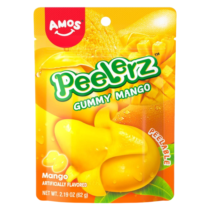 Amos Peelerz Gummy Mango, 6oz
