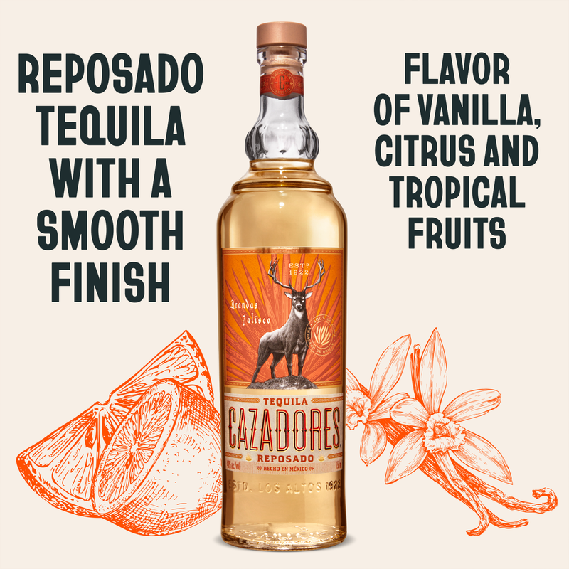 Cazadores Reposado Tequila 750ml (80 Proof)