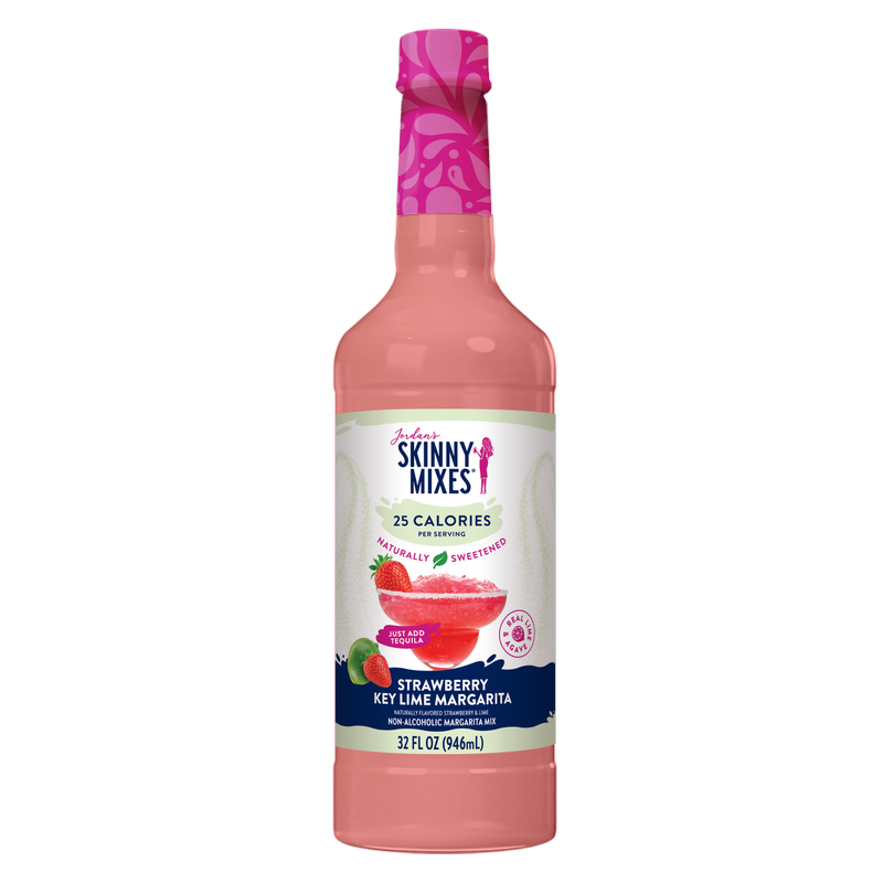Jordan's Skinny Mixes Naturally Sweetened Strawberry Key Lime Margarita 32oz