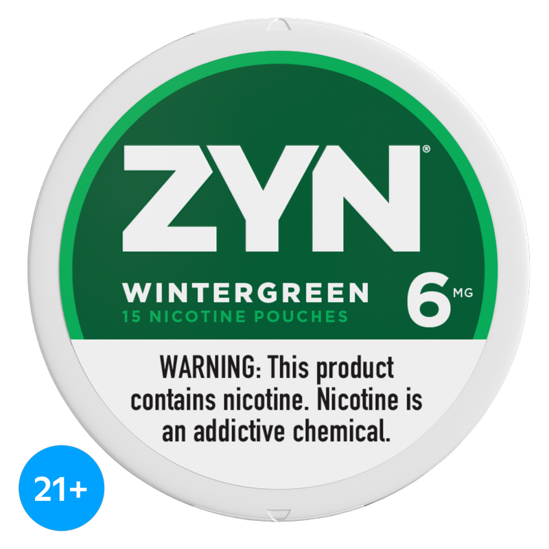 ZYN Nicotine Pouches Wintergreen 6mg 15ct Tin