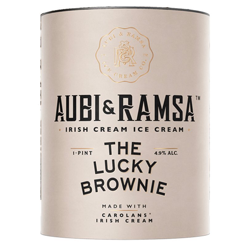 Aubi & Ramsa Spiked Lucky Brownie Ice Cream (Mini Size 3.7oz)