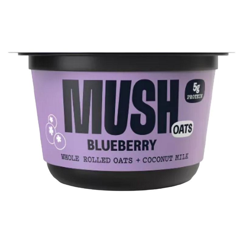 MUSH Plant Based Blueberry Ready to Eat Overnight Oats 5oz