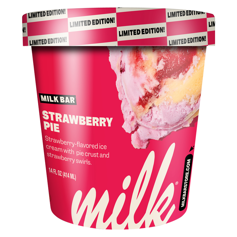 Milk Bar Strawberry Pie Ice Cream Pint 