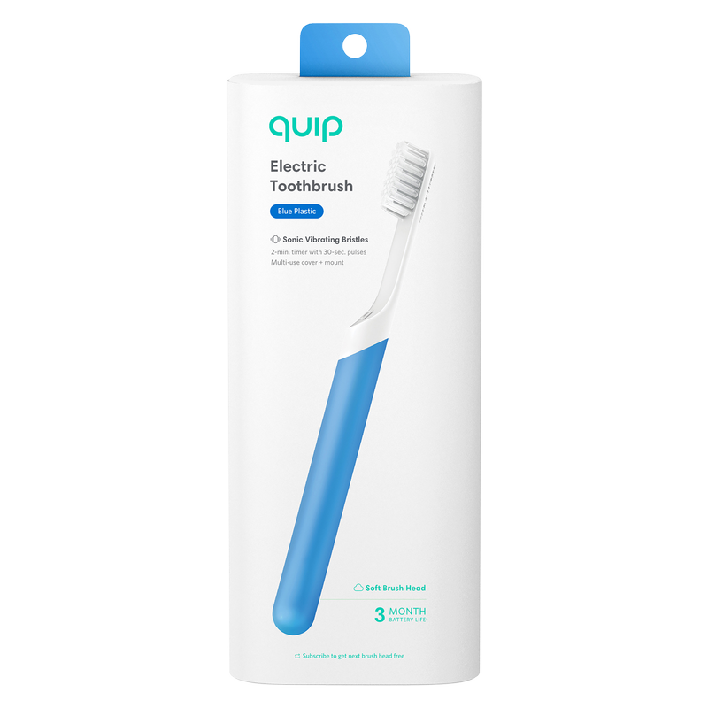 Quip Plastic Electric Toothbrush Blue 1ct