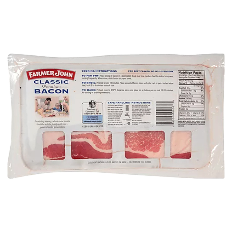 Farmer John Classic Premium Bacon - 12oz