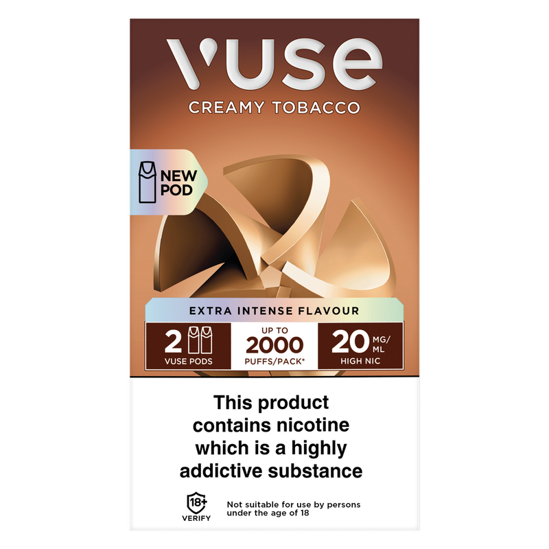 Vuse v-Pro Pod Creamy Tobacco 20mg/ml, 2 x 2ml