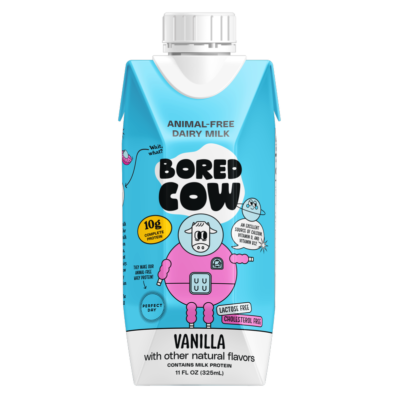 Bored Cow Animal-free Dairy Milk Vanilla 11 oz carton