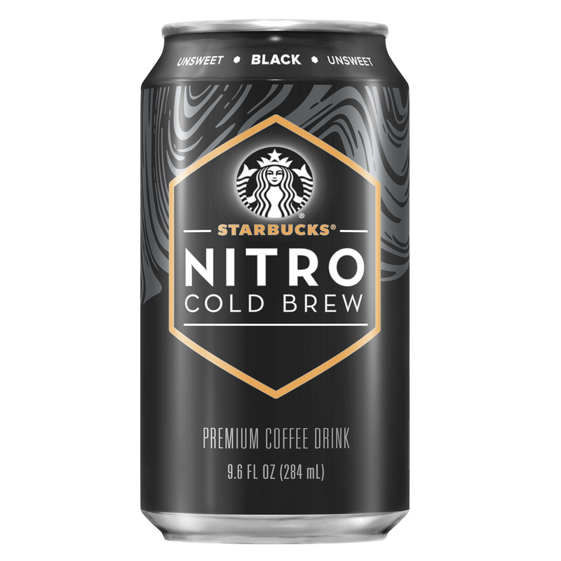 Starbucks Unsweetened Nitro Iced Coffee 9.6oz Can