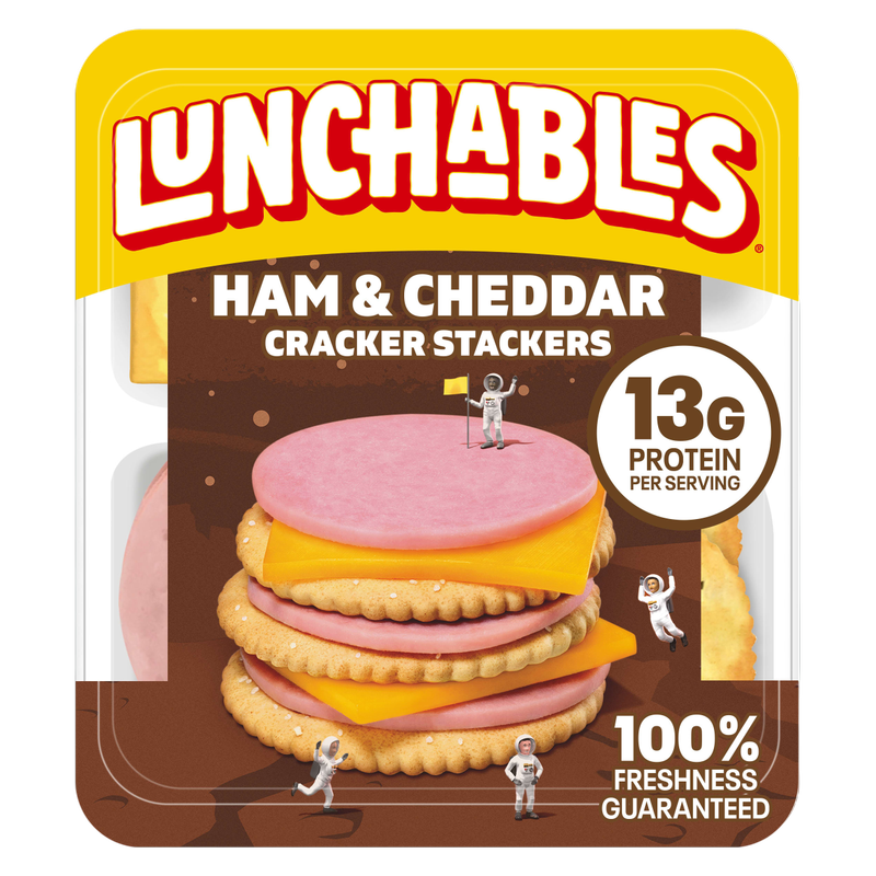 Lunchables Ham & Cheddar Cracker Stackers -  3.2oz