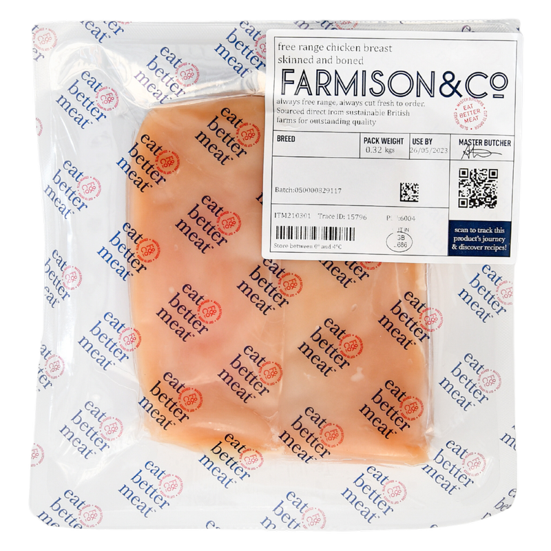 Reduced - Farmison & Co Free Range Chicken Breast Fillets, 300g