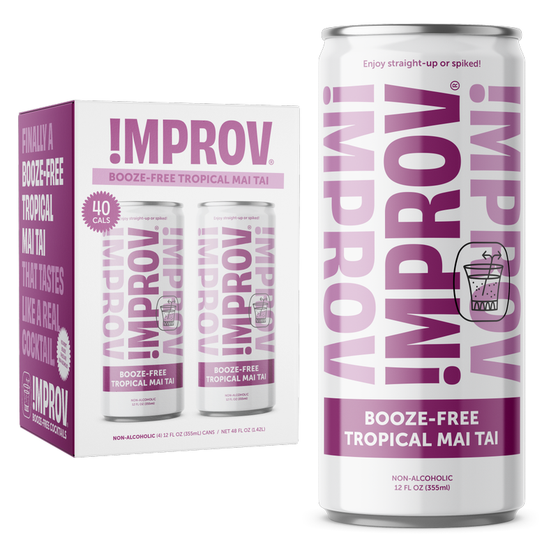 !mprov Booze-Free Tropical Mai Tai 4pk 12oz Can