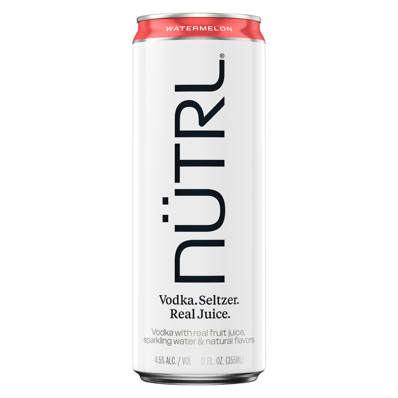 NUTRL Watermelon Vodka Hard Seltzer 12oz Can 4.5% ABV
